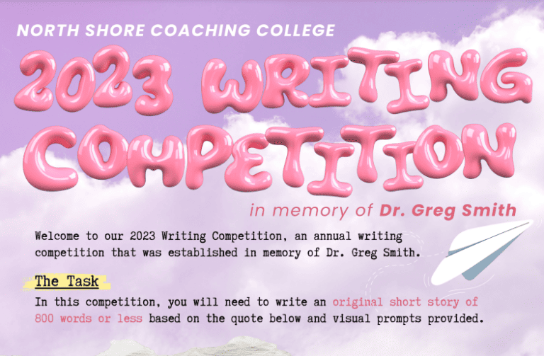 [QLD] 2023 Greg Smith Writing Competition North Shore Coaching College